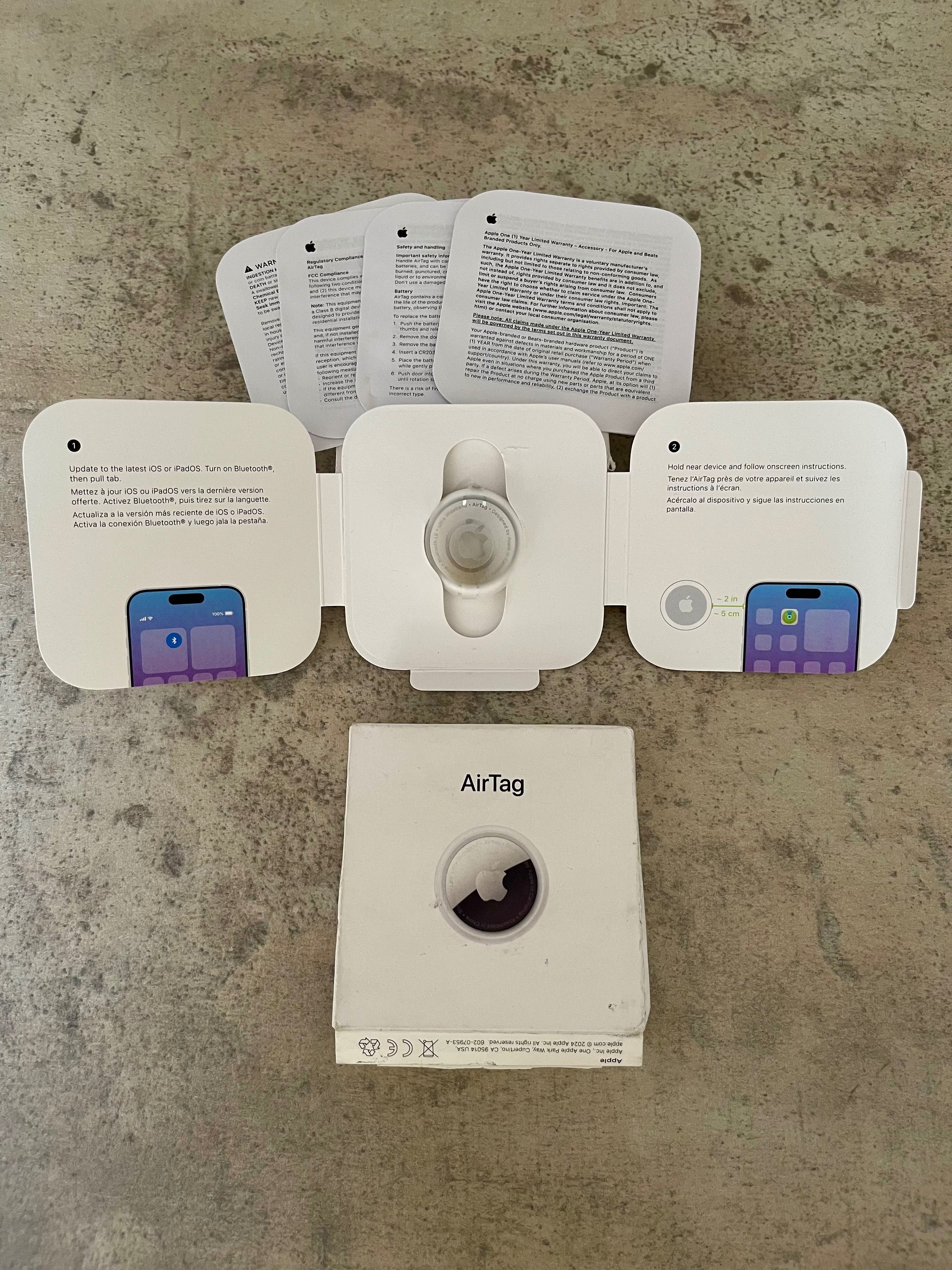 Apple AirTag (за части, заключен към акаунт) – с батерия, 10 лв
