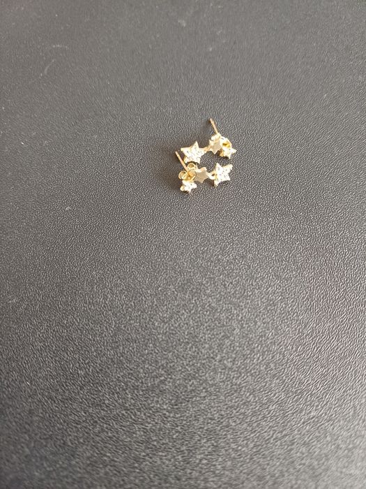 Cercei de aur galben de 14 k noi