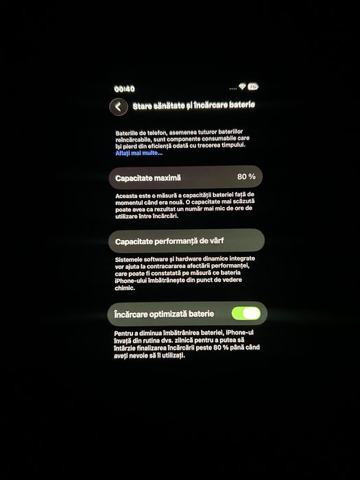 Iphone 12 bateria 80%