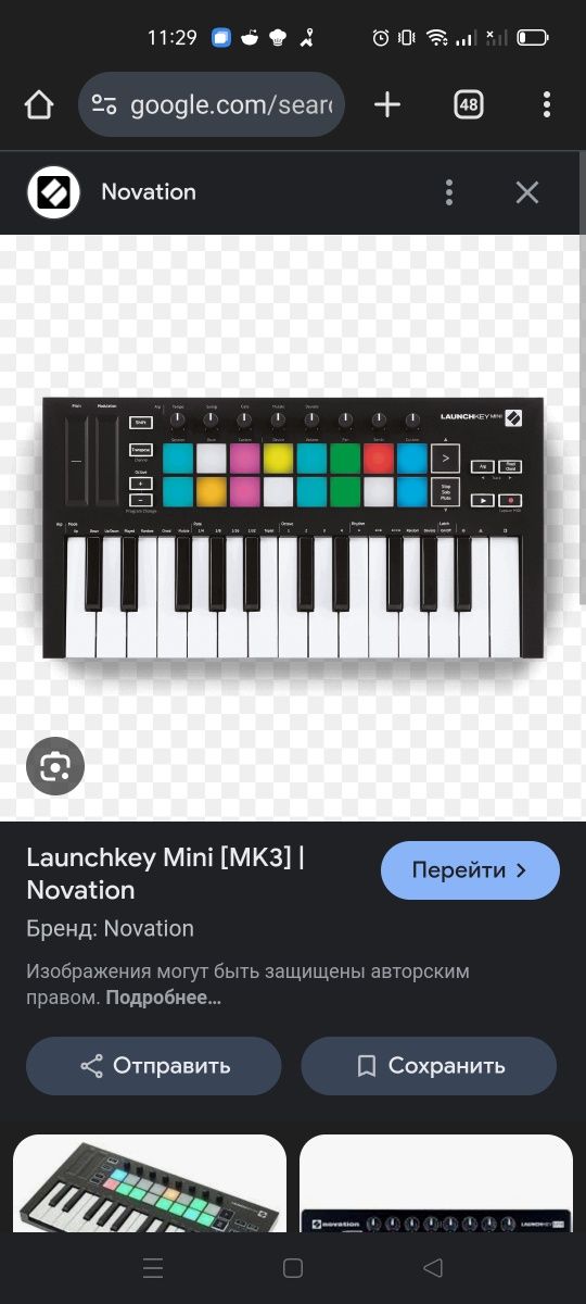 Novation Launchkey Mini MK3 – MIDI-контроллер (идеал ҳолатда)