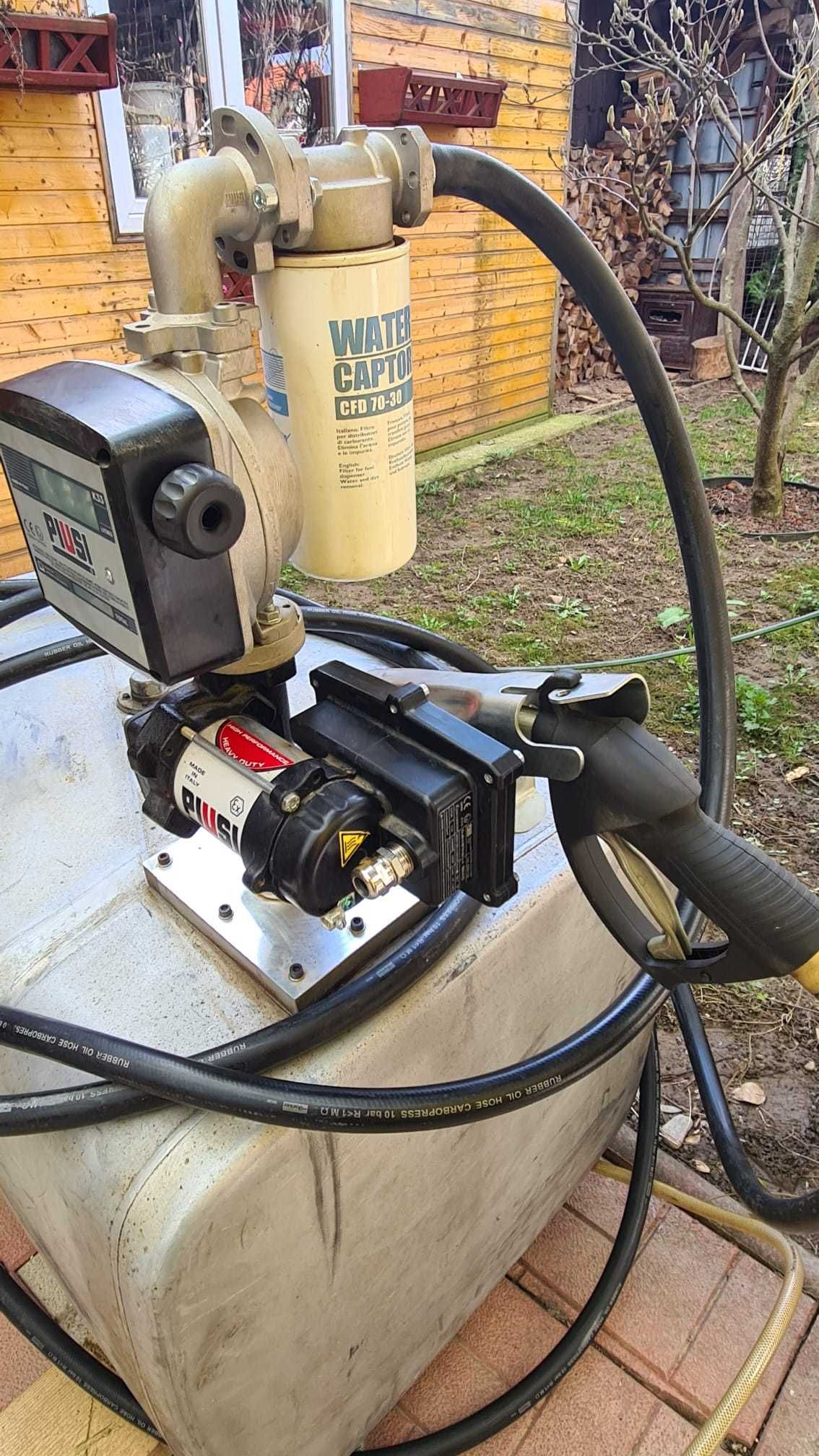 Vând ansamblu PIUSI 12V–Pompă benzină + rezervor aluminiu 400L – 1200€