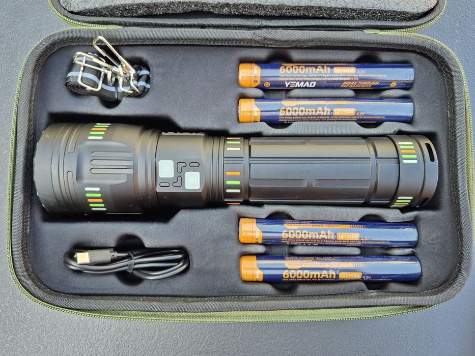 Супер мощен LED лазерен фенер YM-G500 и YM-G600/3200м/4000lm