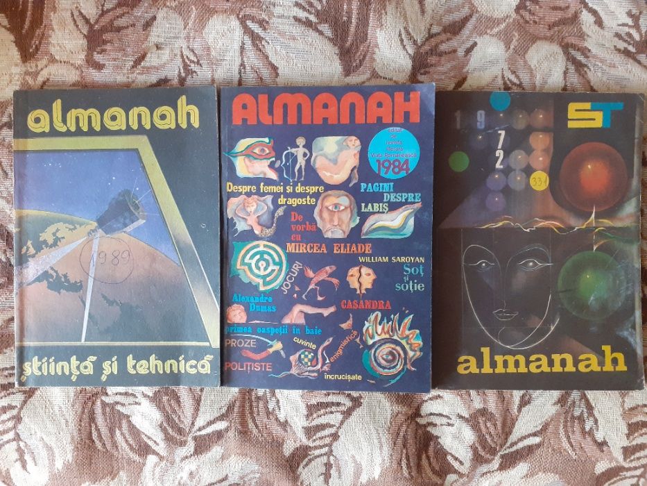 Vand almanahuri 1979-1991 (Femeia, Magazin, Literar, Lumea, Tehnium)