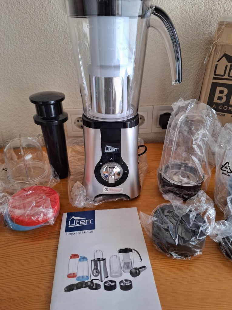 Uten 1.25л,Блендер с кана,смути мейкър,сокоизстисквачка,ice rush,380w