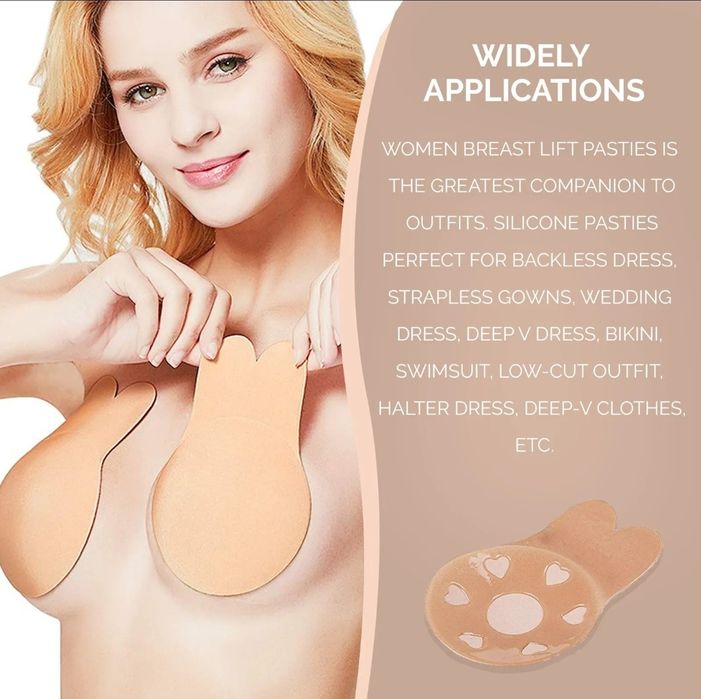 Sutien invizibil din silicon tip push up