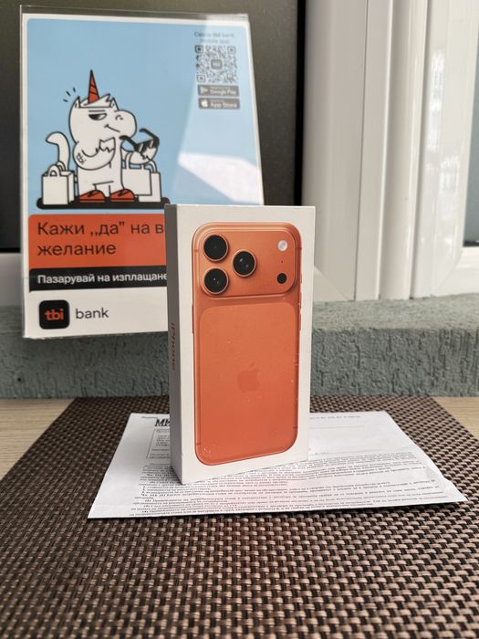 512!ЛИЗИНГ*113лв/м iPhone 17 Pro*Orange*айфон 17 про