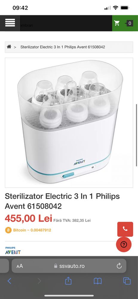 Sterilizator Electric 3 In 1 Philips Avent