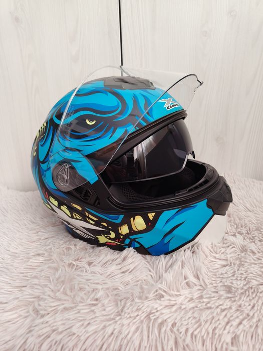 Cască open face motor