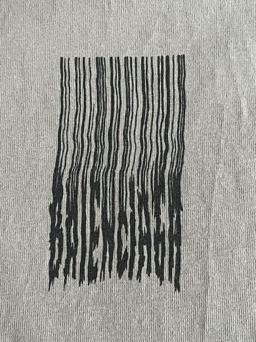 Tricou Balenciaga gri-model Barcode,original
