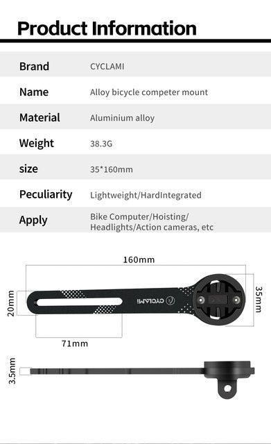 Suportul aluminiu  integrat GPS garmin ghidon aero cursiera bicicleta