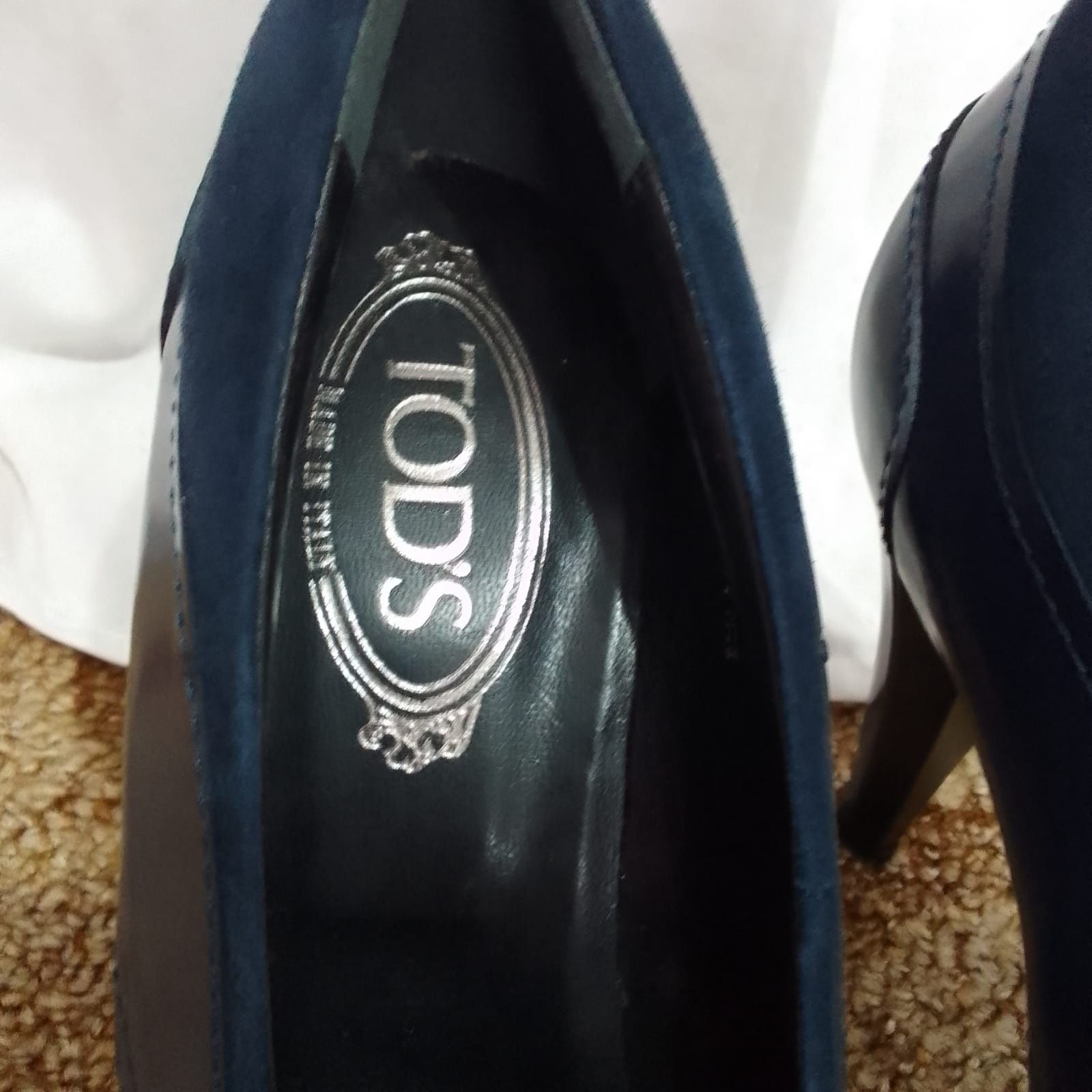 Pantofi Firma TOD'S nr.40 din piele noi  cu eticheta
