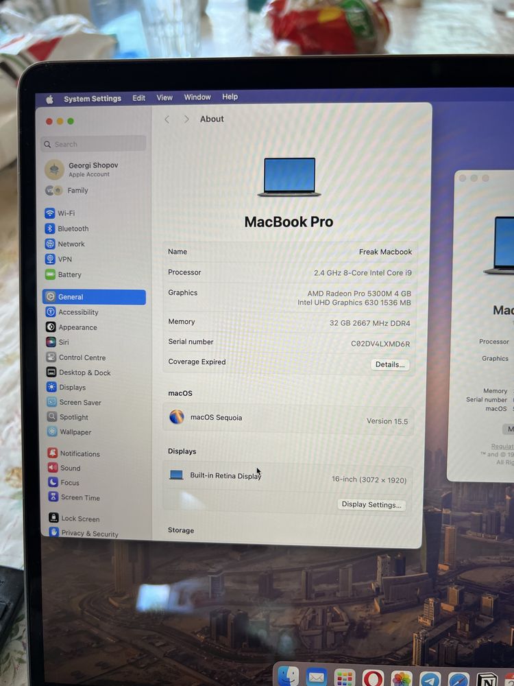 Macbook Pro 16" (2019) | i9 / 32 GB Ram / 512 GB SSD / НОВА БАТЕРИЯ