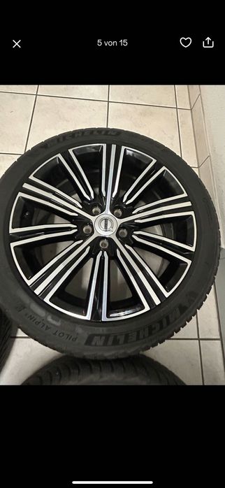 Vând jante cu anvelope iarnă originale Volvo 235 45 r18 s60 s90