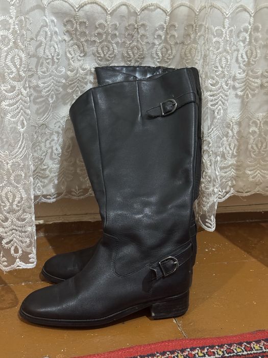 Сапоги замшевые, кожаные зимние