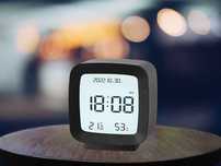 Ceas digital LCD cu Lumina, Snooze, Data, Temperatura si Umiditate