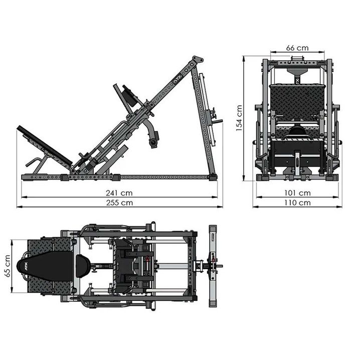 ATX® Leg Press Combo 4 in ONE – Хакен Машина / Лег Преса