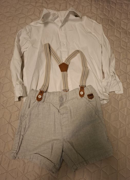 Set pantaloni scurți și cămașă 4-5 ani 104-110 cm