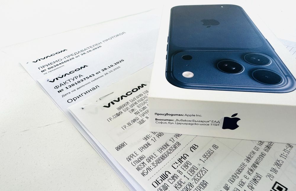 Чисто НОВ! iPhone 17 Pro 512GB Deep Blue ГАРАНЦИЯ 24 Месеца!