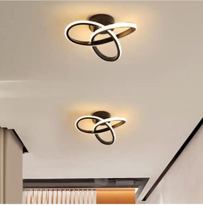 Plafoniera cu LED negru, lampă LED 12W/16W 1200lm,