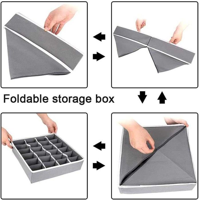 Сгъваеми Органайзери 4 броя за чекмедже, бельо, чорапи