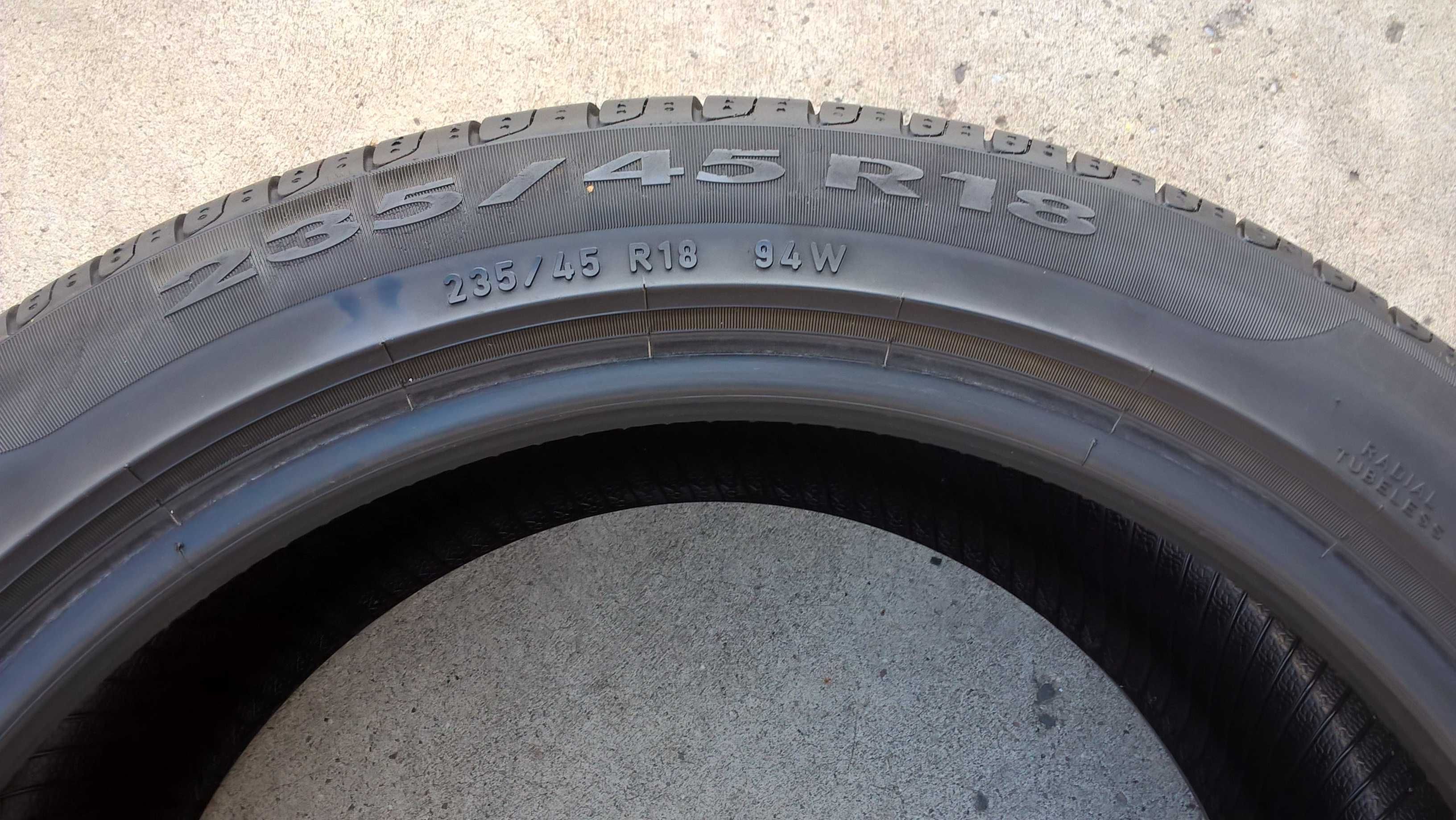 O anvelopa vara 235 45 18 pirelli cinturato P7 cu 7,8 mm dot 3719