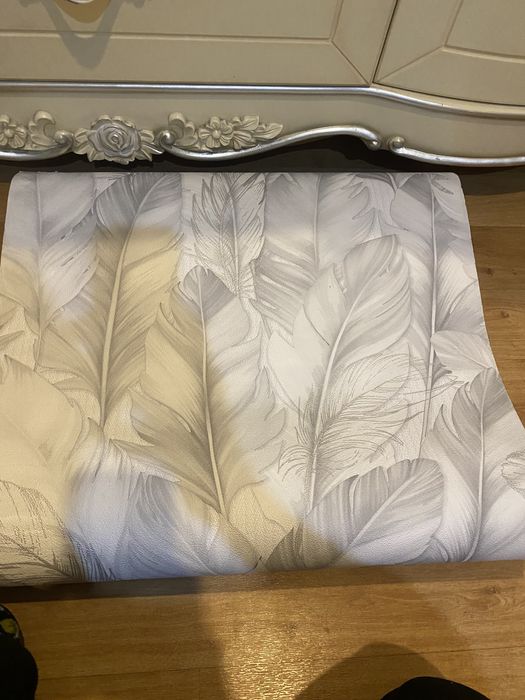 Обои 1 рулон серый цвет