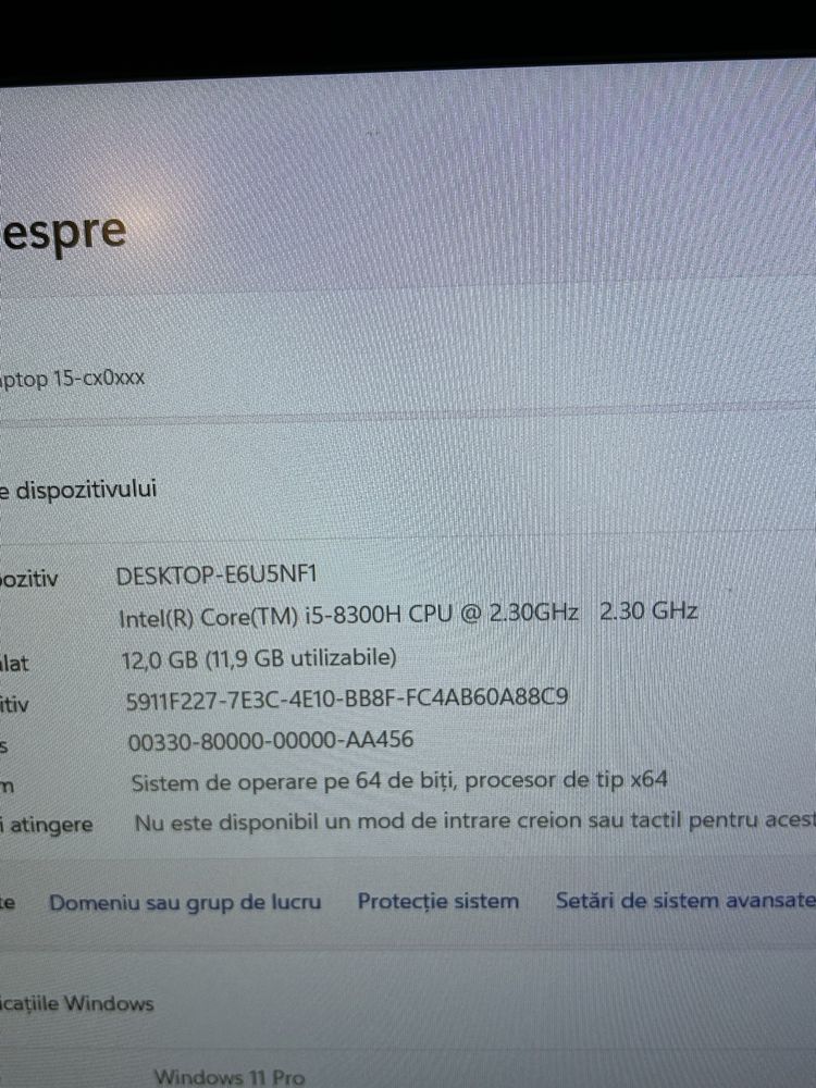 Laptop Gaming GTX 1050 TI 4gb display 4k 144hz