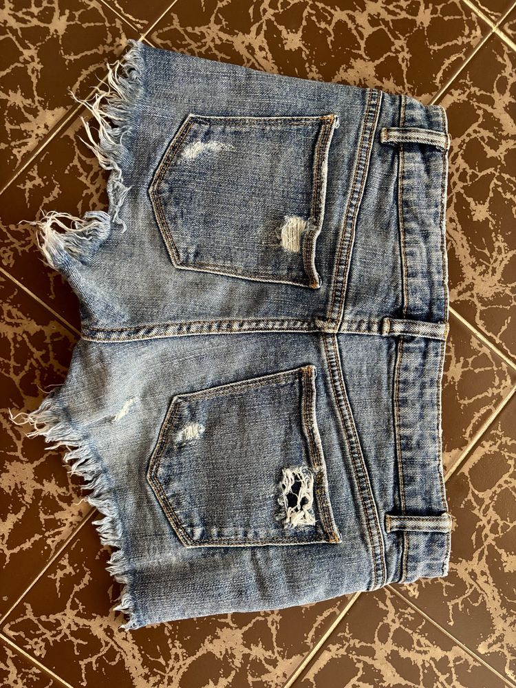 ZARA Къси дънкови панталонки панталони