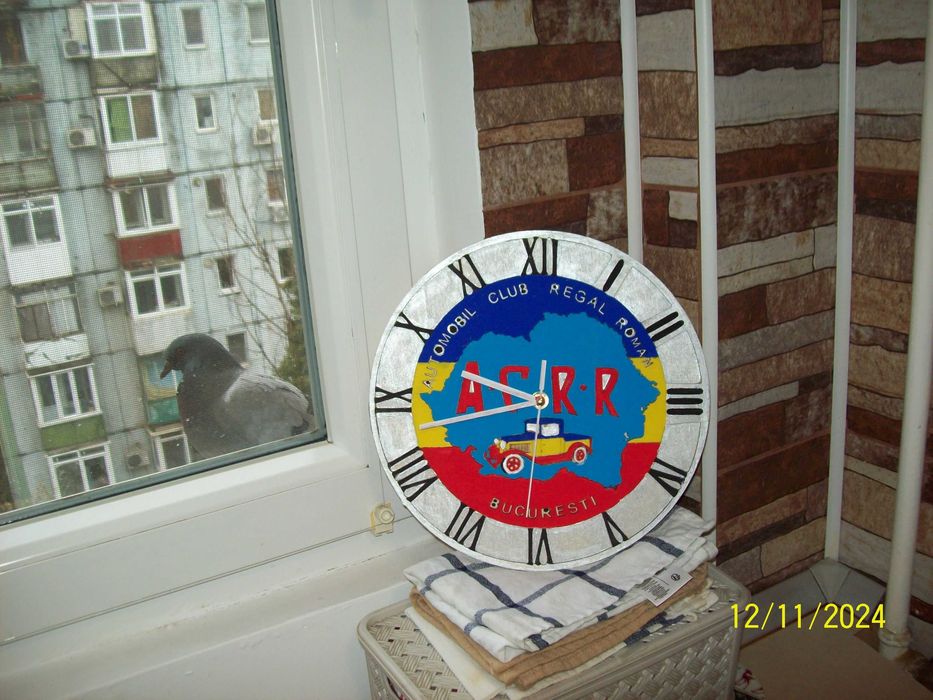 Ceas de perete auto epoca Automobil Clubul Regal Roman ACRR