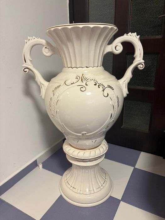 Vază porțelan alba