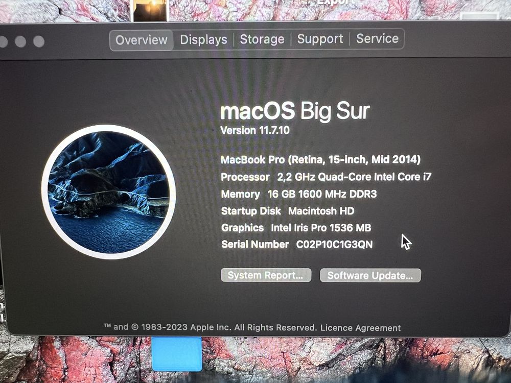 Продавам MacBook Pro 15” (Mid 2014) – Retina дисплей, i7, 16GB RAM