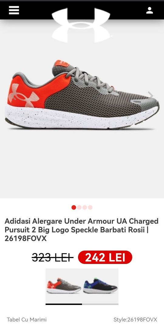 Adidași under armour