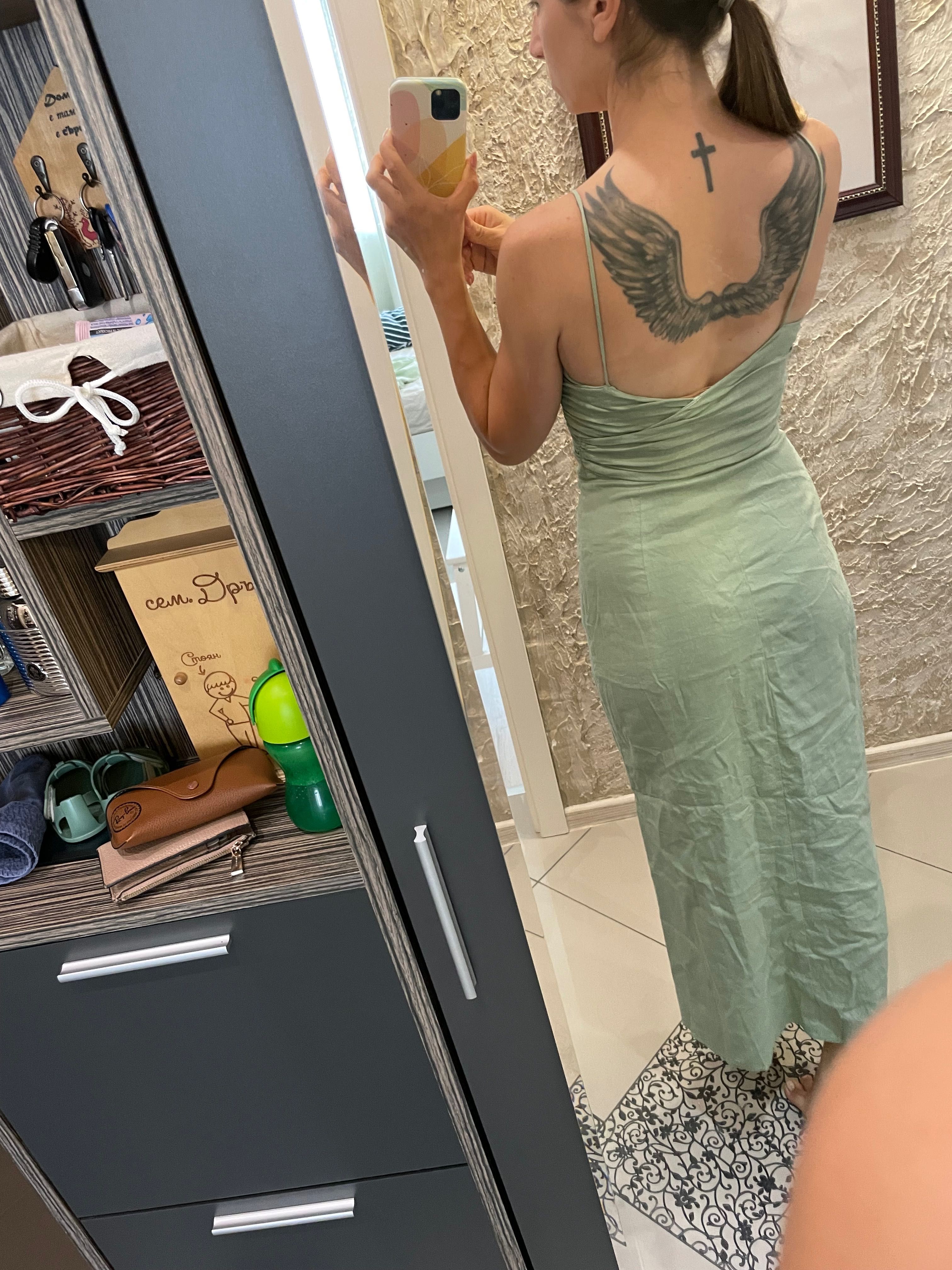 Ленена рокля на Zara