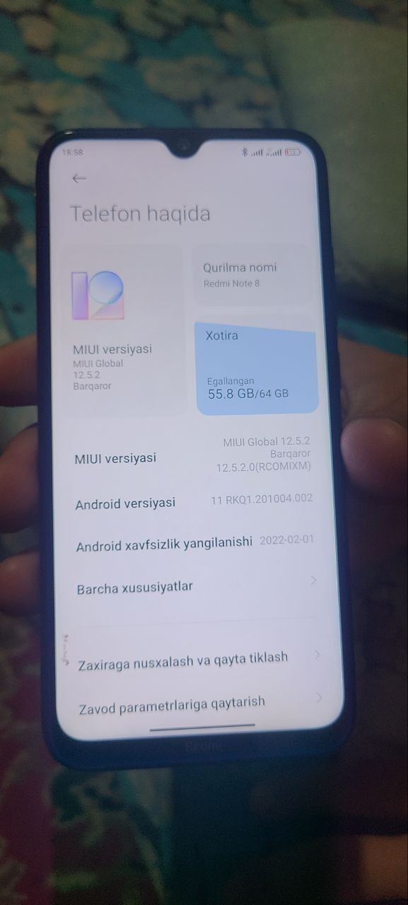 Redmi not 8 4/64