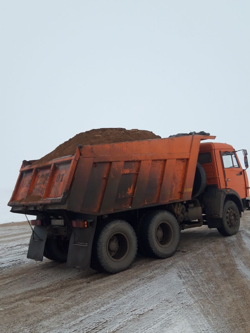 Услуги доставка Камаз по городу щебен, песок и вывоз мусора