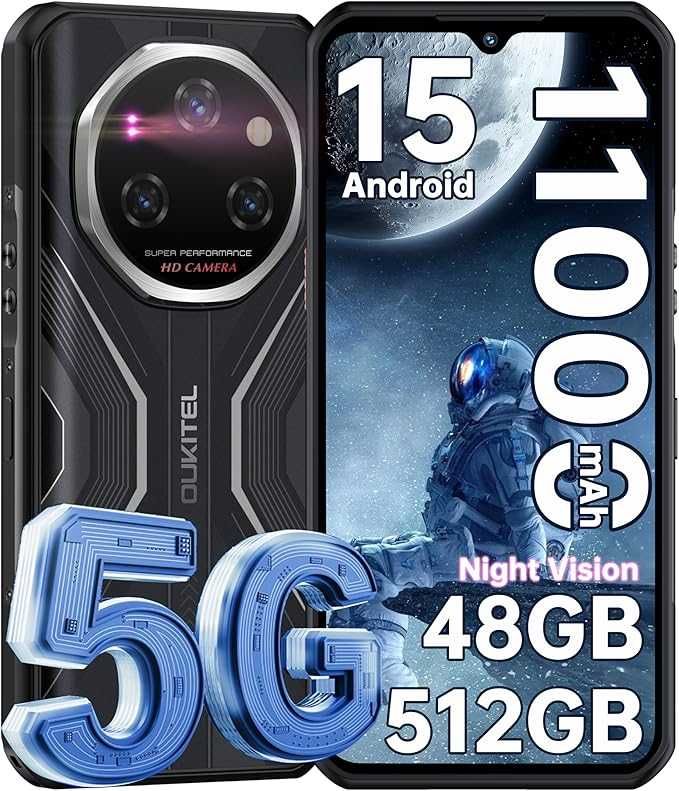 Oukitel WP55 Pro 5G 48GB RAM 512GB ROM с IP68 защита