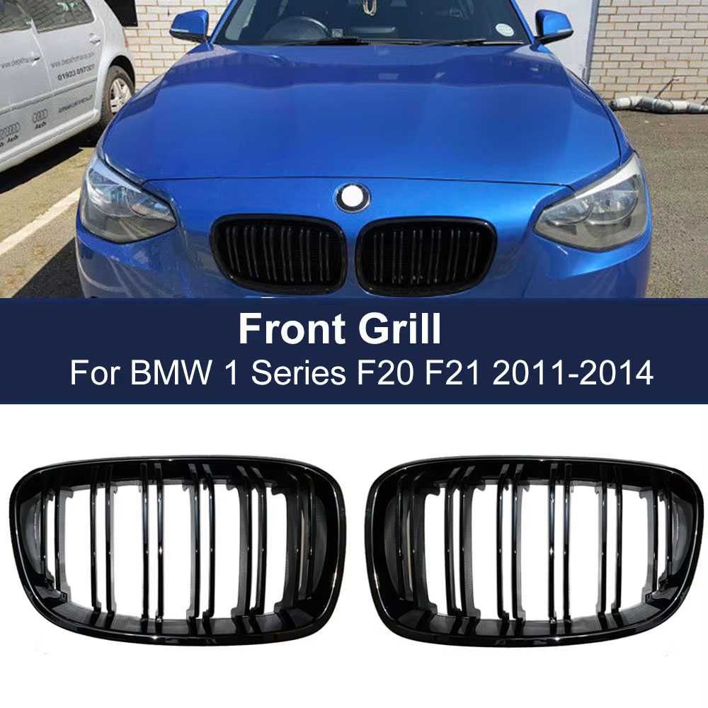 Бъбреци с двойни ребра черен лак за BMW серия 1 F20 F21 2011 до 2015