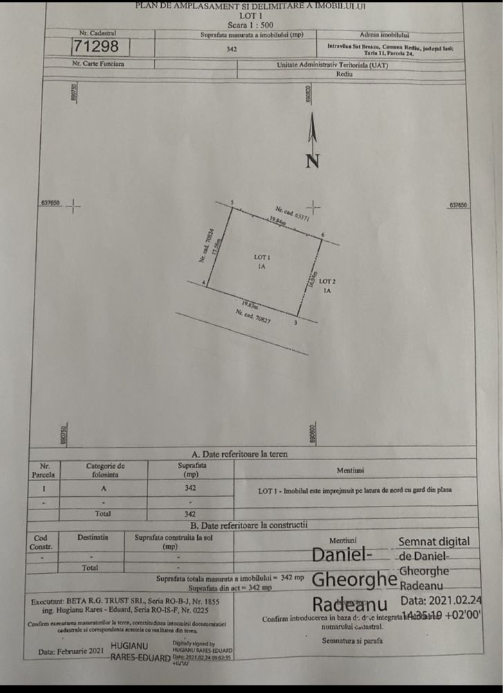 Teren cu Autorizatie de Constructie! Rediu!