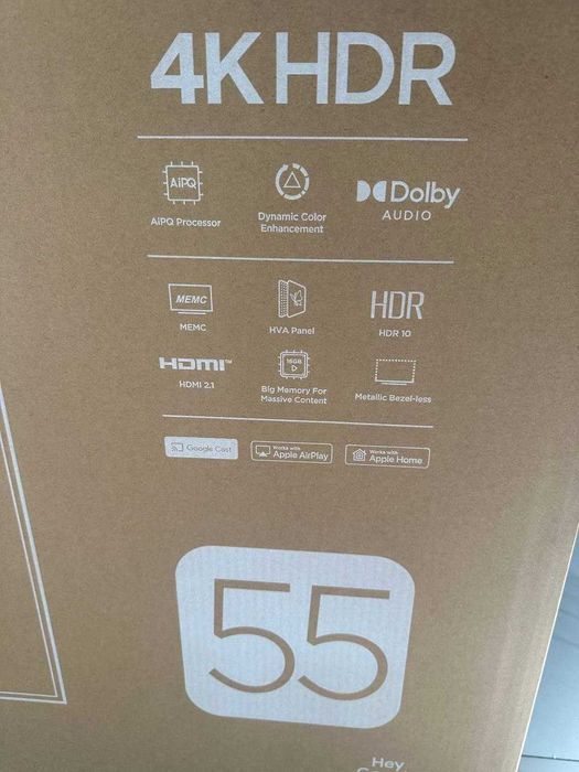 Телевизор TCL 55 4k LED Smart Google TV 2025 новый модель + доставка
