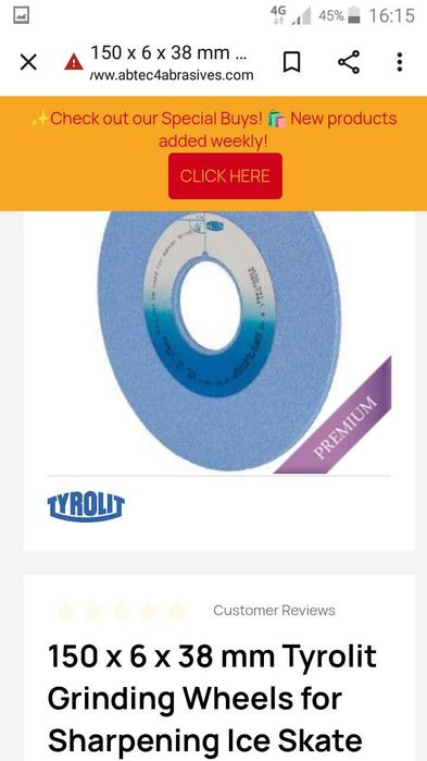 Vand pietre pentru masina de ascutit patine SSM.