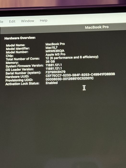 macbook pro 16 m3 36gb ram