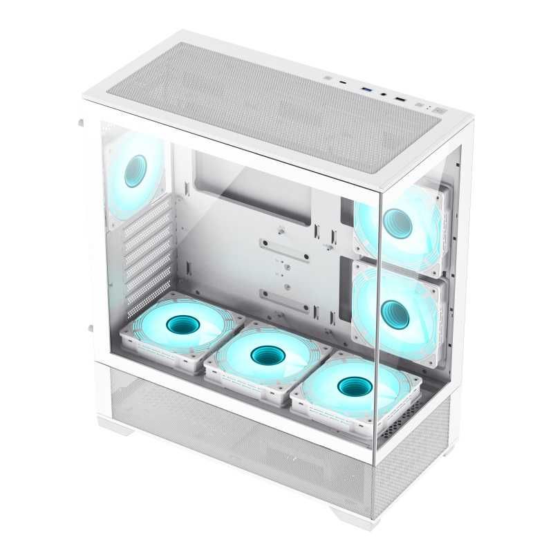 [НОВЫЙ] Корпус GameMax Vista White (6 кулеров)