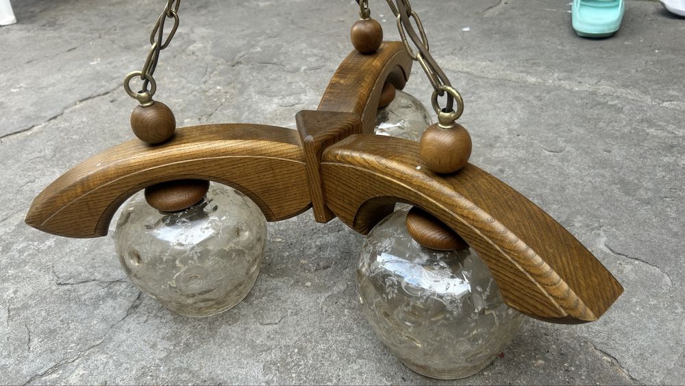 Lustră din Lemn de nuc