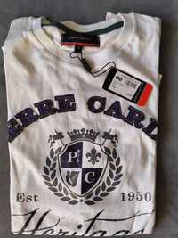 Нова бяла мъжка тениска Pierre Cardin размер S
