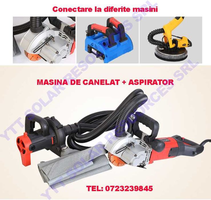 Aspirator industrial masini canelat, carotat 1480W, 6 viteze TR GRATIS