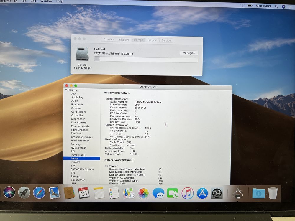 MacBook Pro 15” Retina 2013 1GB NVIDIA 8gb ram 256gb ssd