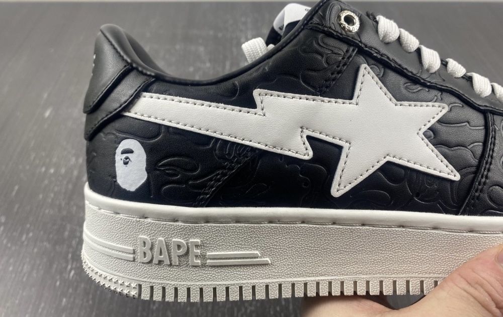 A Bathing Ape Bape Sta Low #3 Line Camo Black