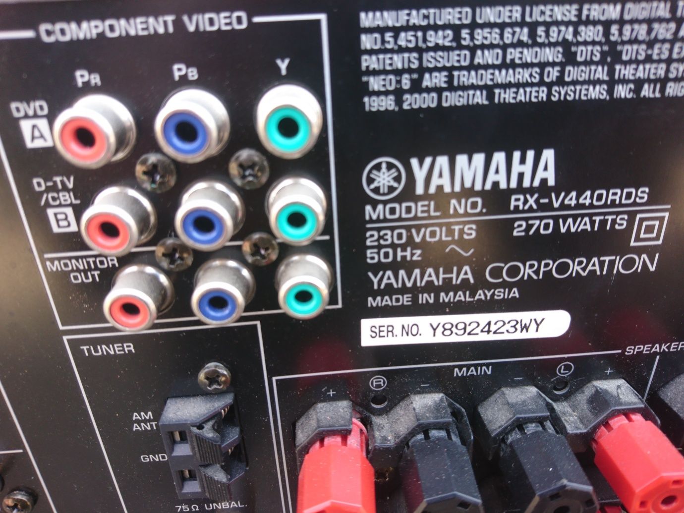 Vand amplituner Yamaha RX-V440 RDS