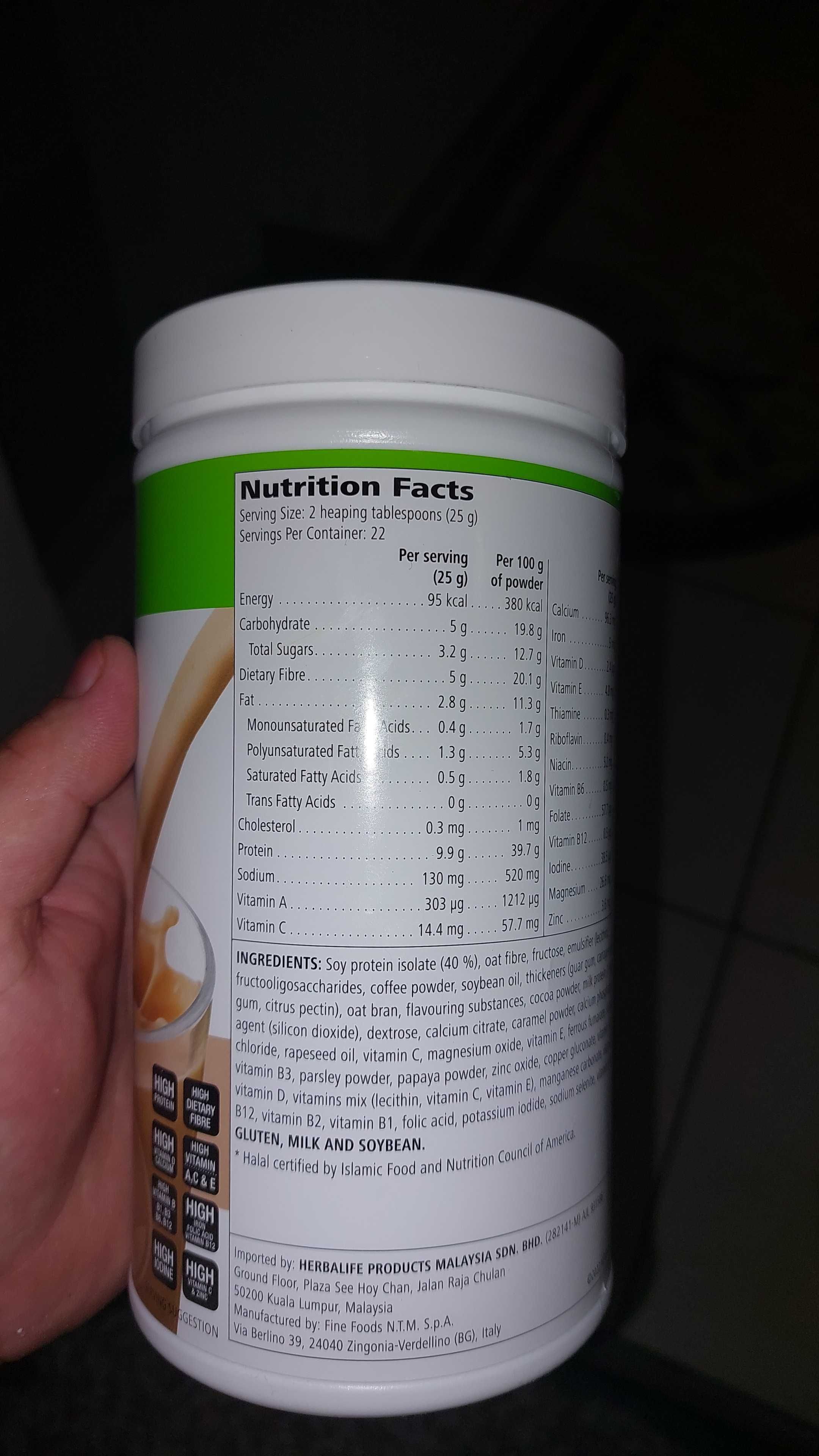 Herbalife nutriție formula1 gust cappuccino 10 cuti disponibile