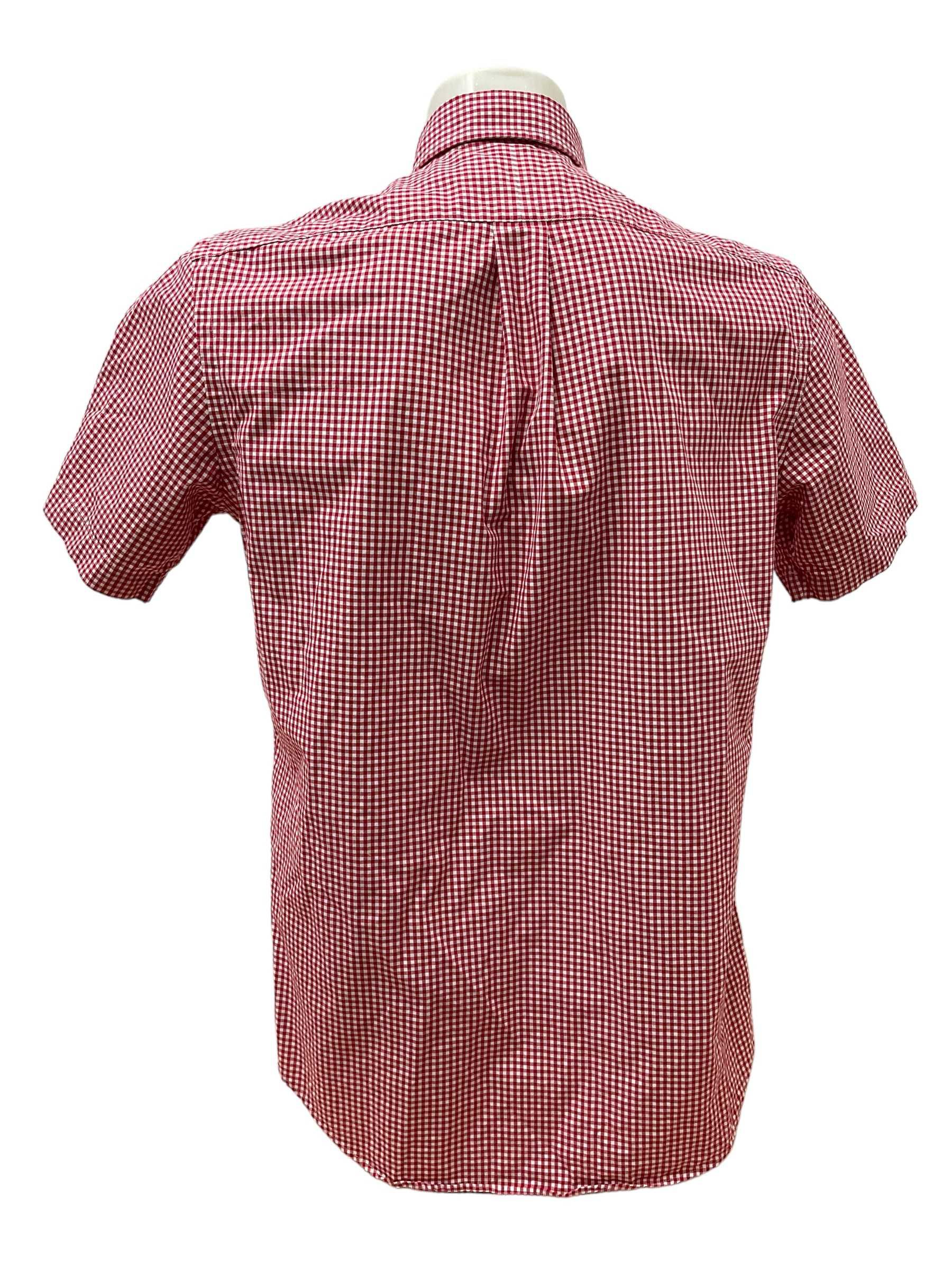 RALPH LAUREN размер M мъжка риза с къс ръкав червено каре